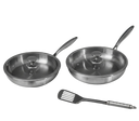 Duo set klassieke titanium pannen