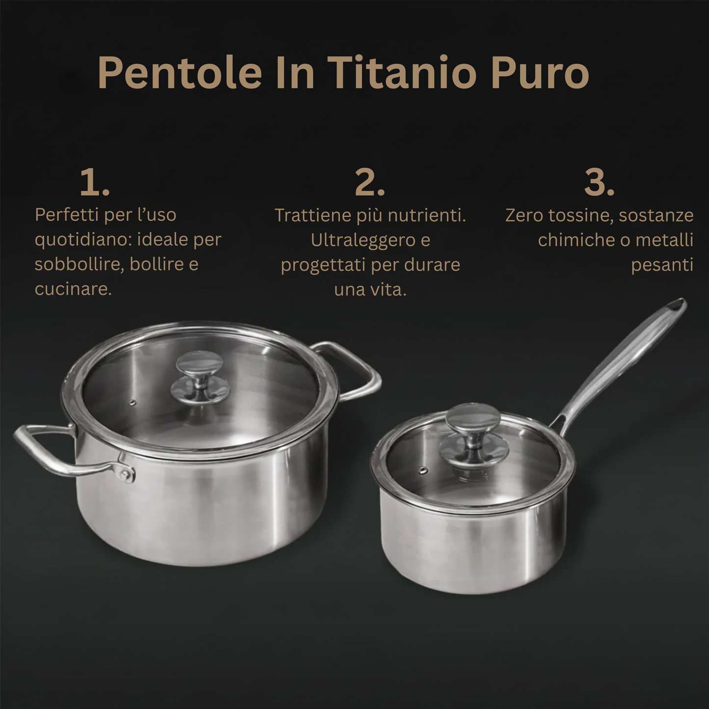 Pentole In Titanio Puro