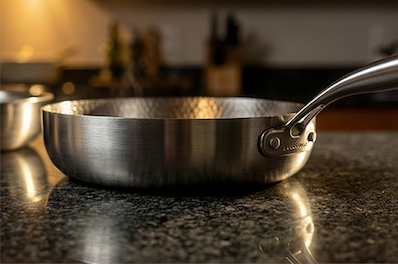 Diepe titanium pan