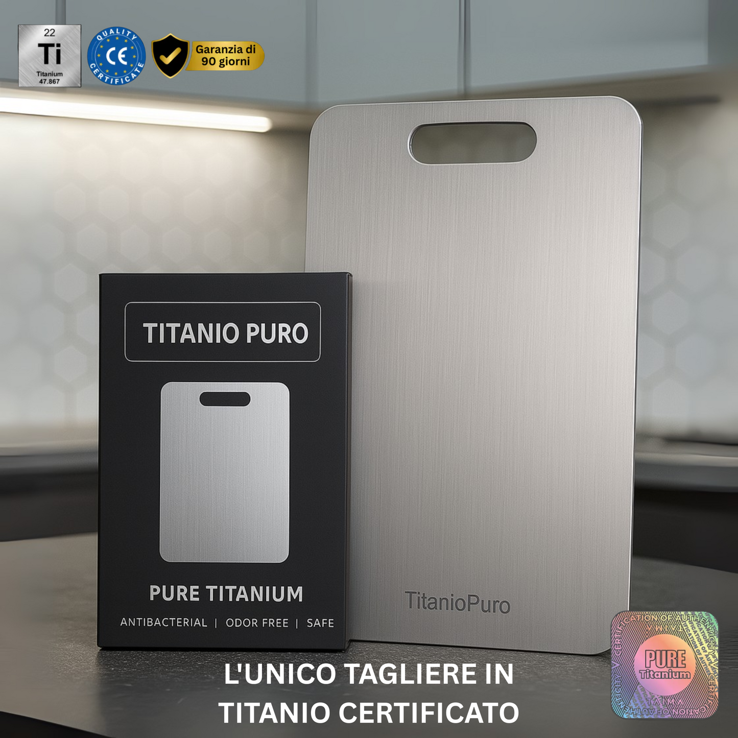 Titanio Puro - Snijplank van titanium