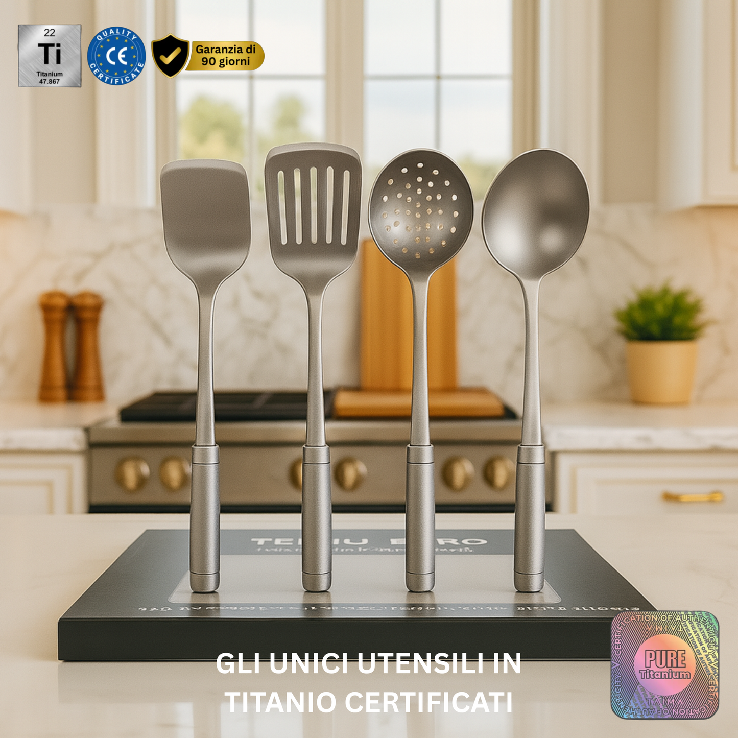 Keukengerei van titanium